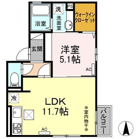 ボーディ醍函の物件間取画像